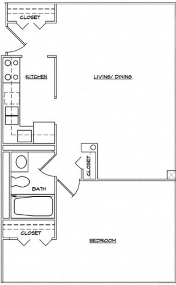 Floor Plans of Bancroft Luxury Apartments in Saginaw, MI